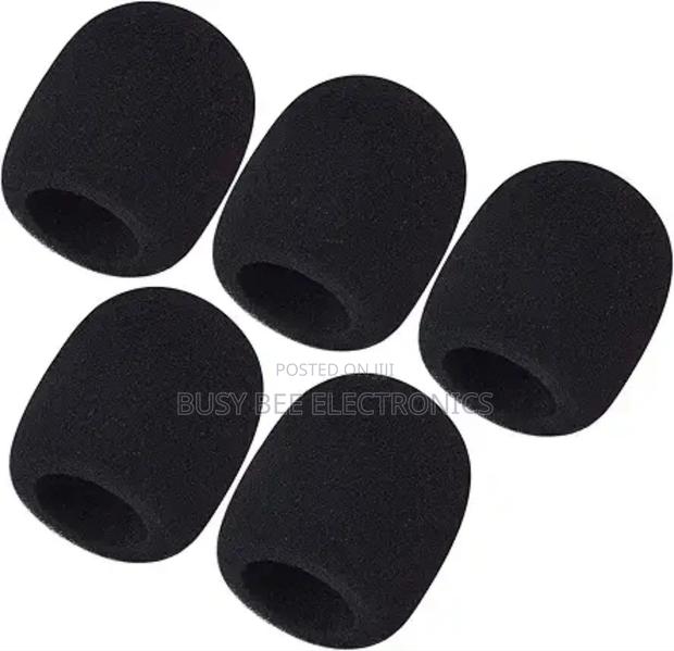 Black Microphone Covers - main view