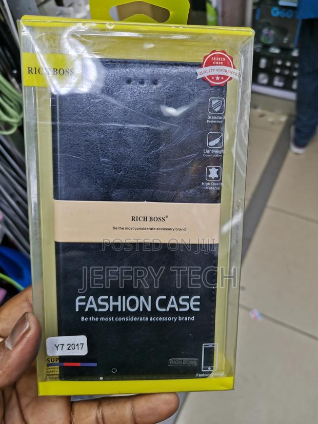 Universal Richboss Flip Case for for Huawei Y7 2017 -Black - main view