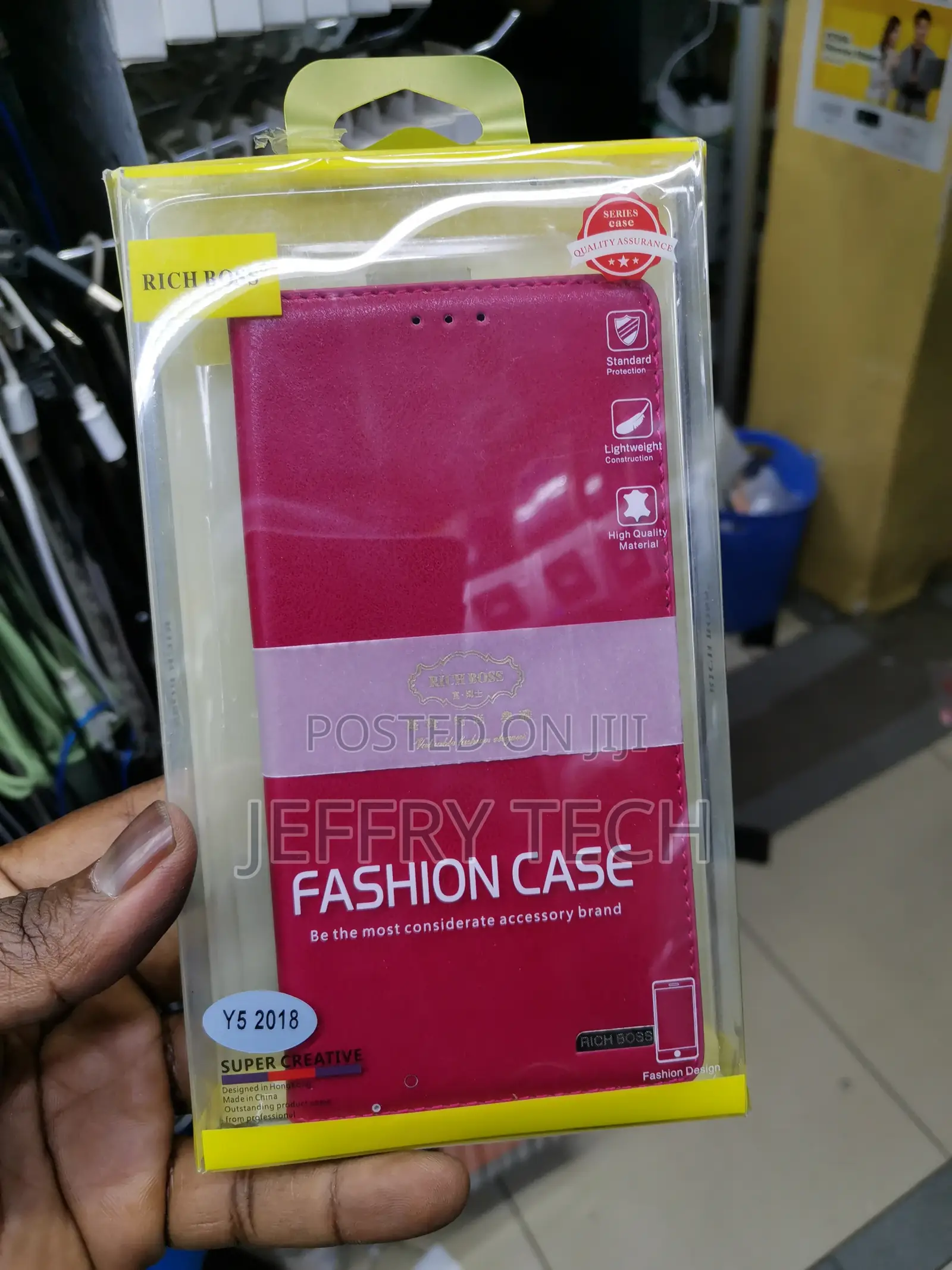 Universal Richboss Flip Case for Huawei Y5 2018 -Pink