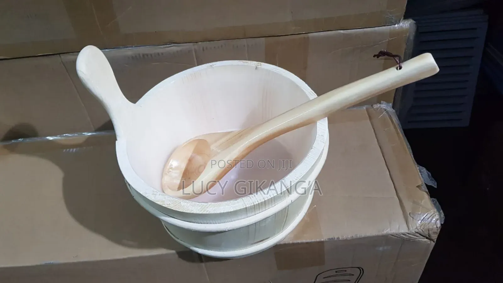 Sauna Bucket and Laddle
