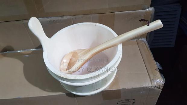 Sauna Bucket and Laddle - main view