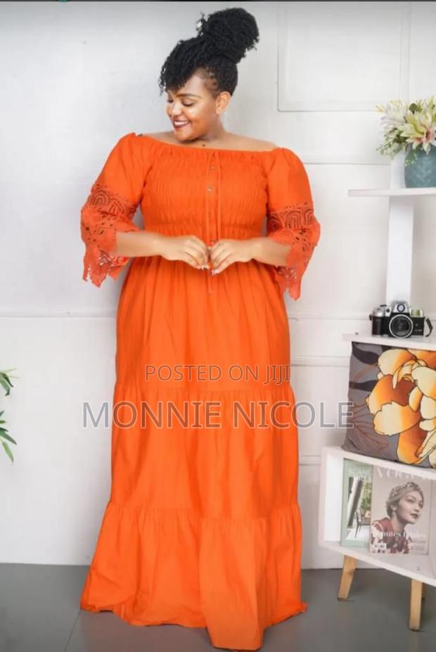 Orange Maxi Dress - main view