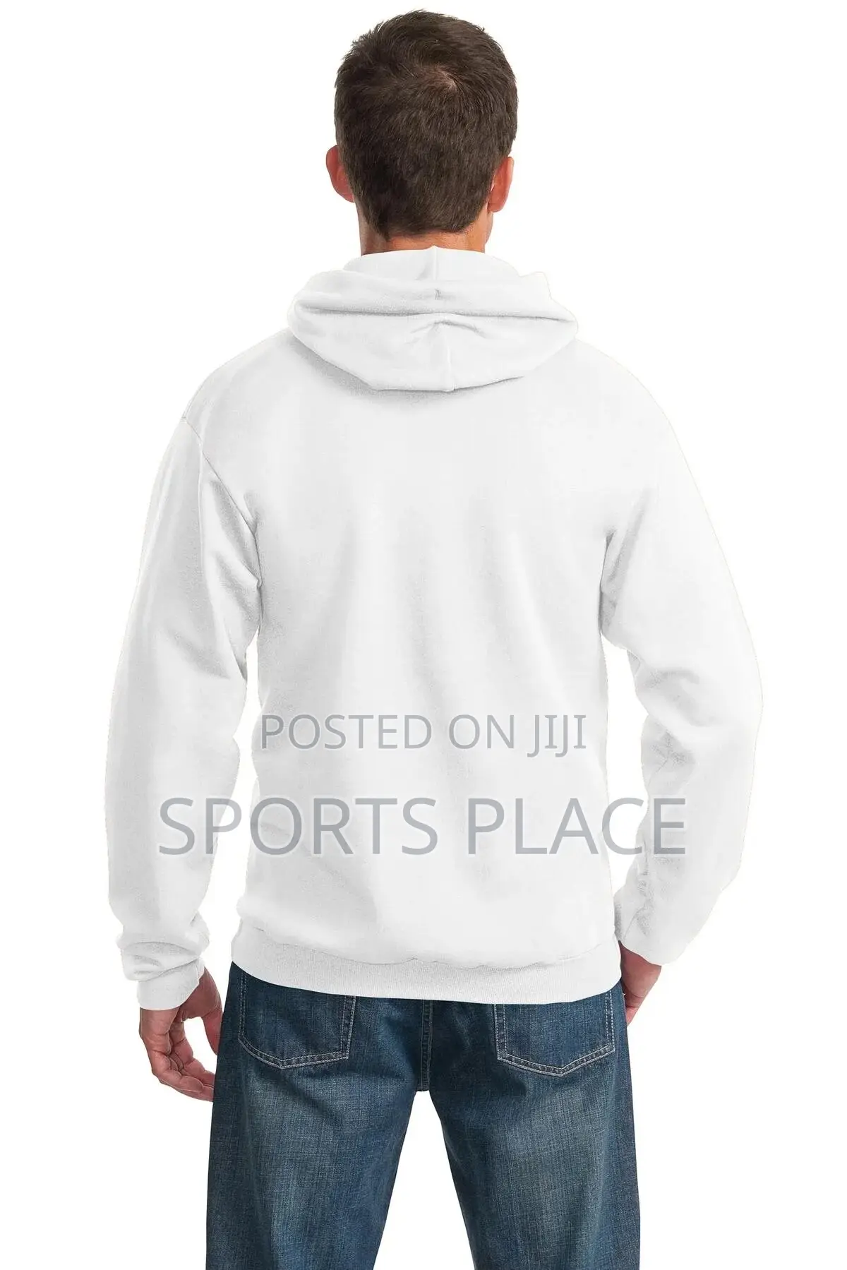 Plain White Unisex Pure Premium Cotton White Hoodie