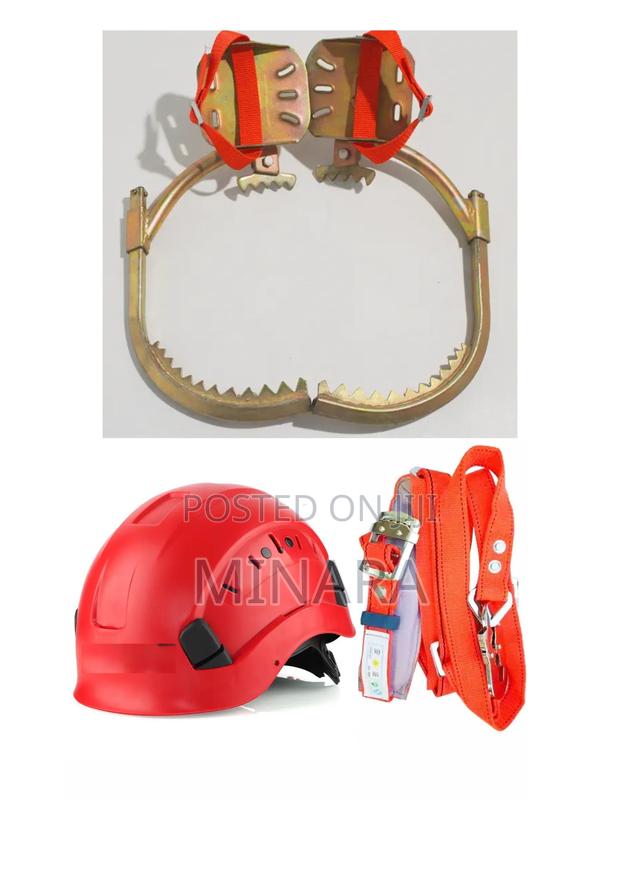 Pole Climbers Complete Set, Climbers+Belt+Helmet - thumbnail 2