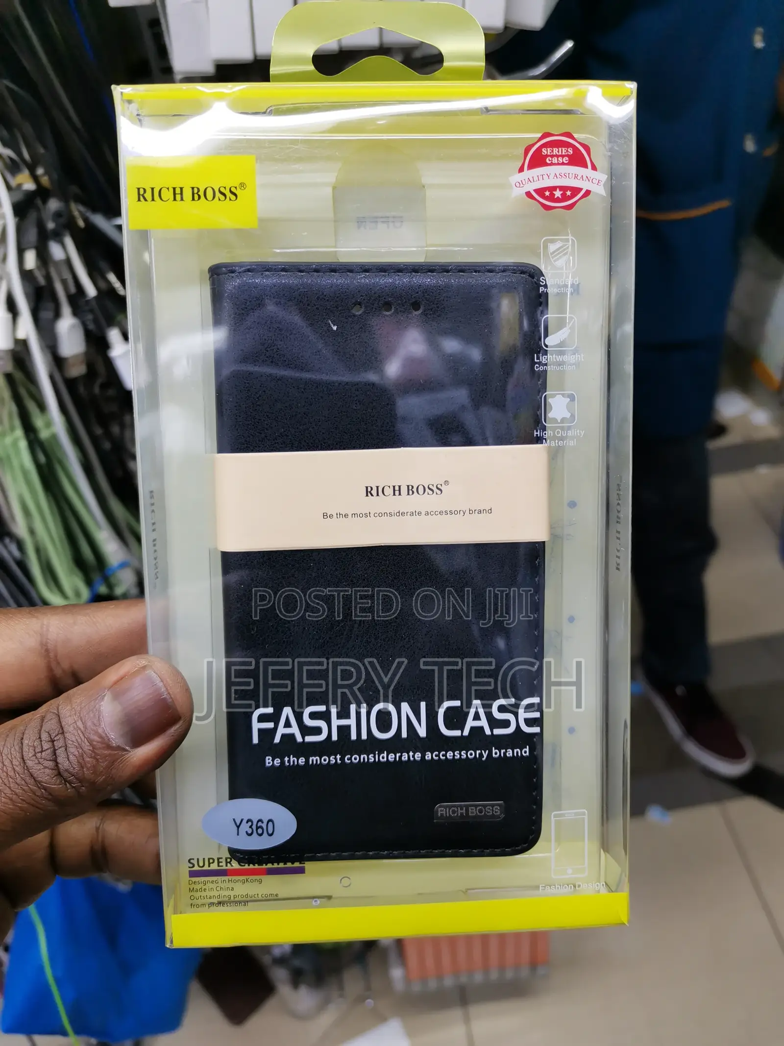 Universal Richboss Vivo Y30 Flip Back Cover -Black