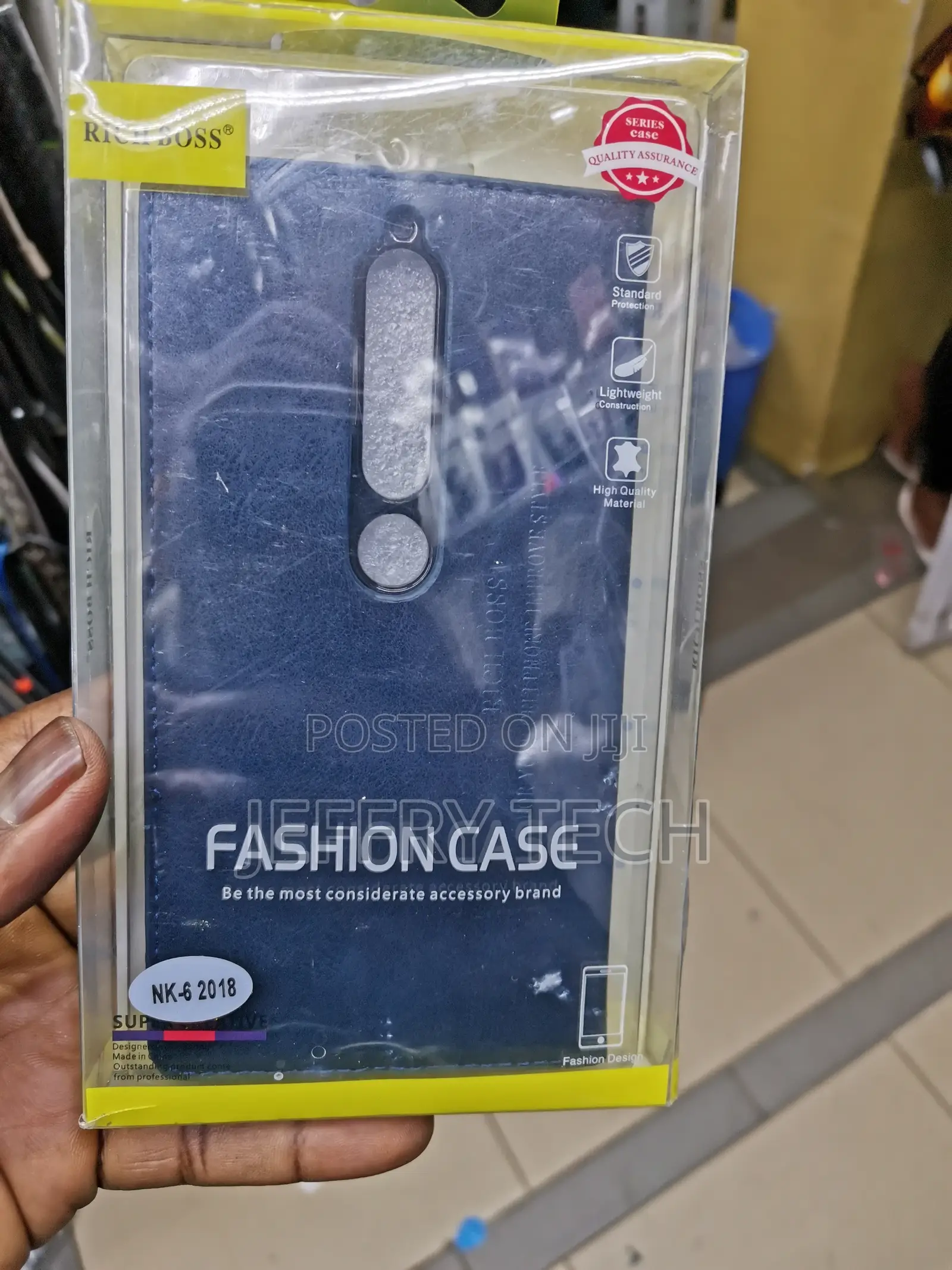 Universal Flip Case Rich Boss for Nokia6 (2018) -Navy