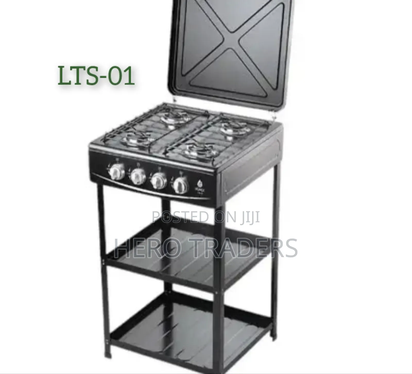 Cooker Standing 4 Gas PLUS Shelves LTS01 Nunix Original in Industrial