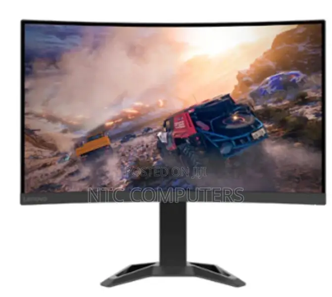 >Lenovo G32qc-30 31.5" QHD Curved Gaming Monitor, >