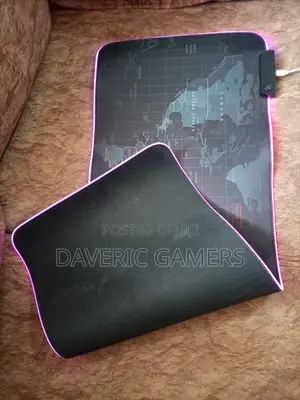 RGB Mouse Pad With World Map Print Size 80*30cm