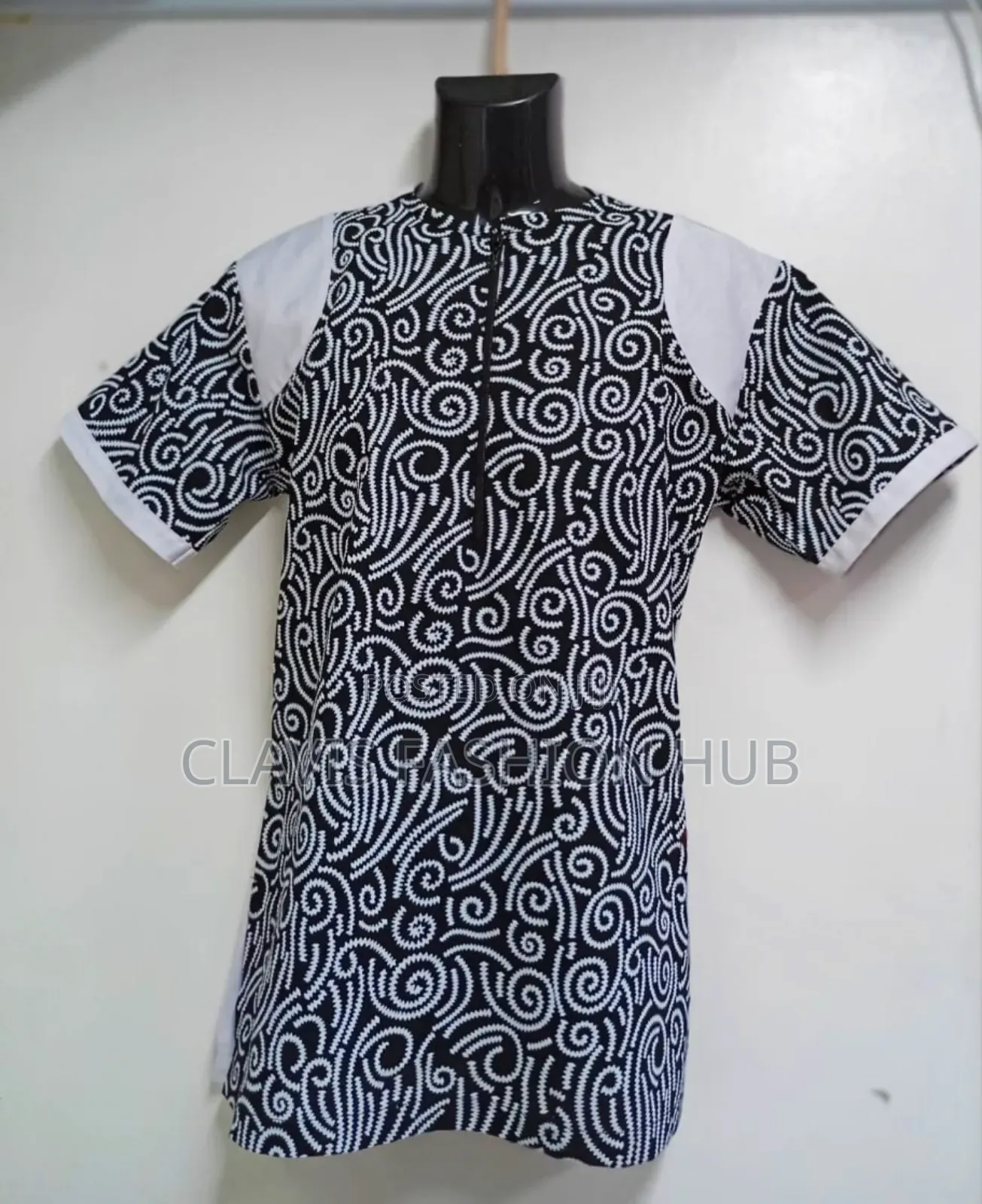 Executive Black and White Men Shirt