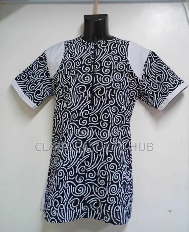 Executive Black and White Men Shirt