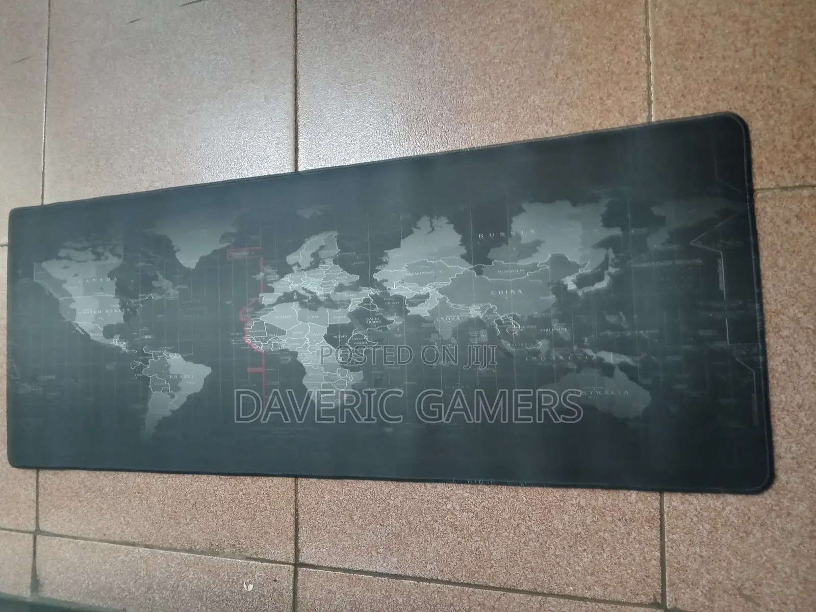 Extended Mouse Pad With a World Print- Size 80*30cm