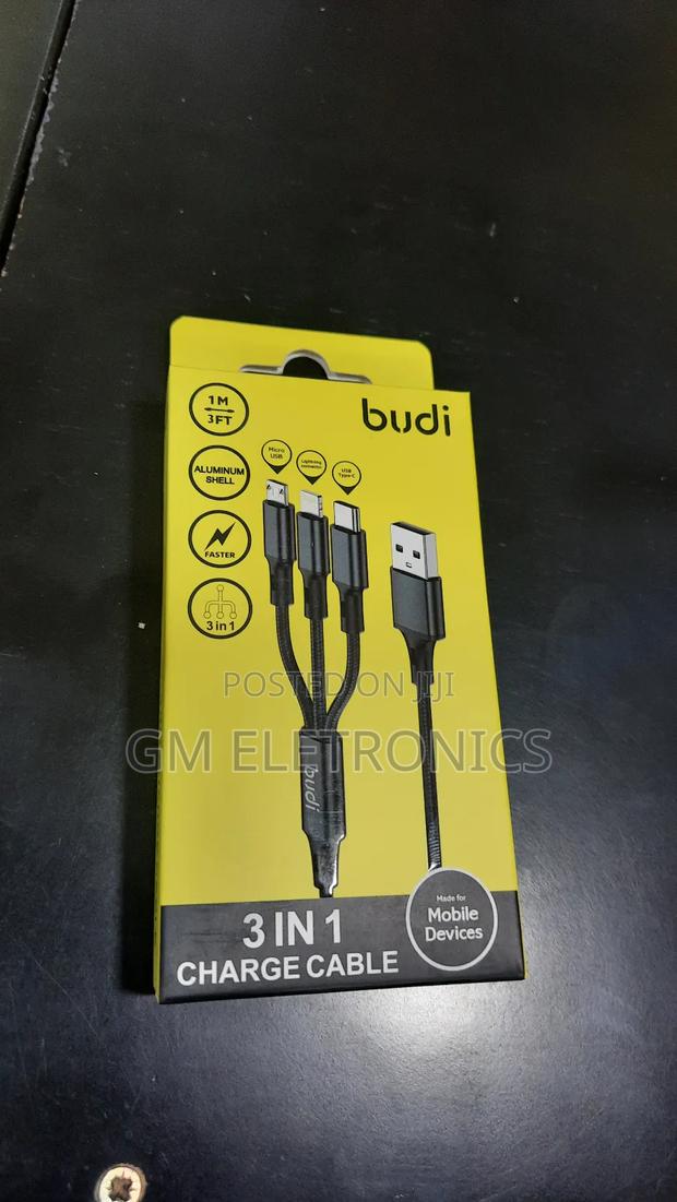 3 in 1 Budi Charging Cable. - thumbnail 2