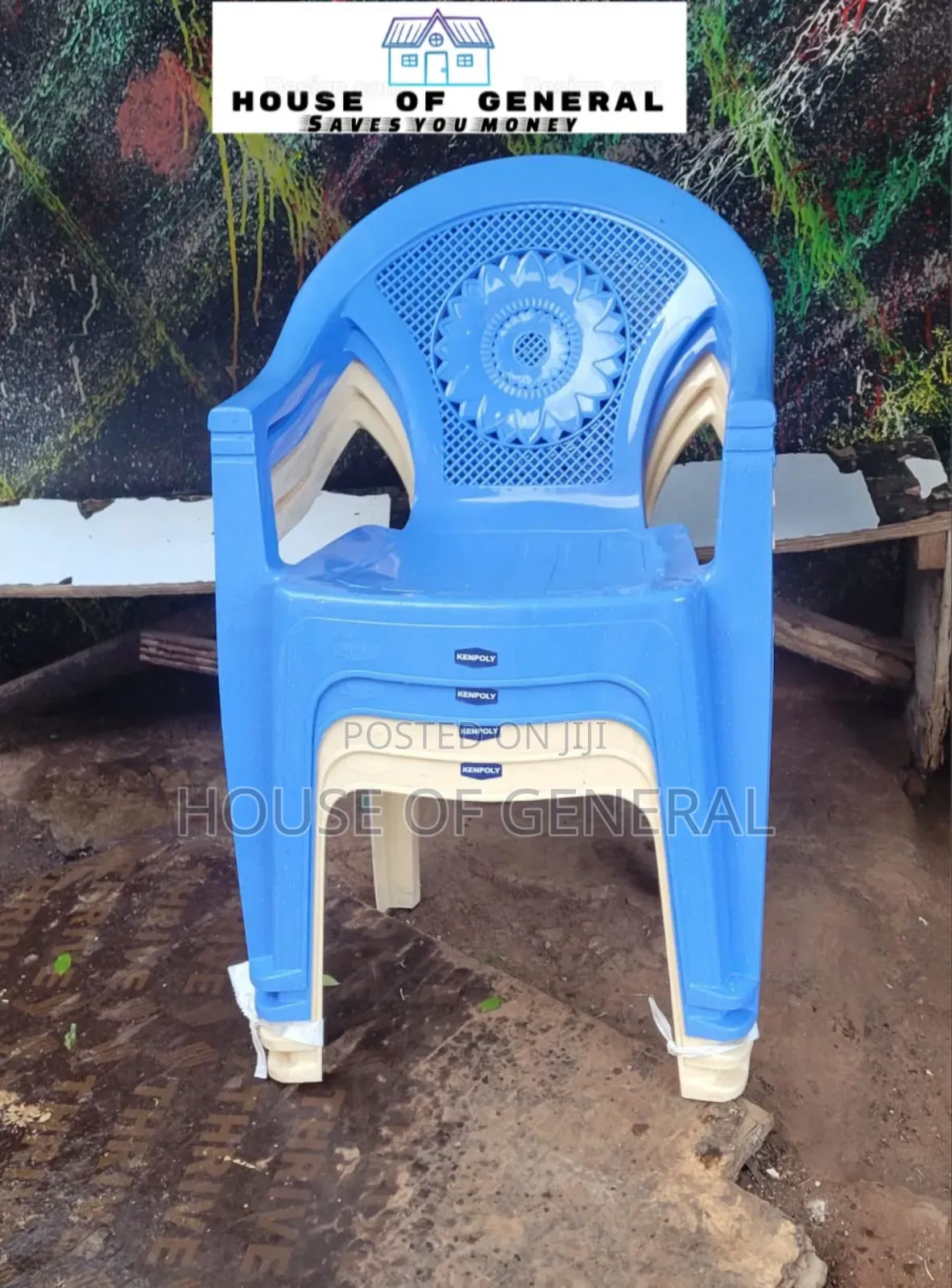 Kenpoly Plastic Chair Strong and Comfortable Plastic Chair