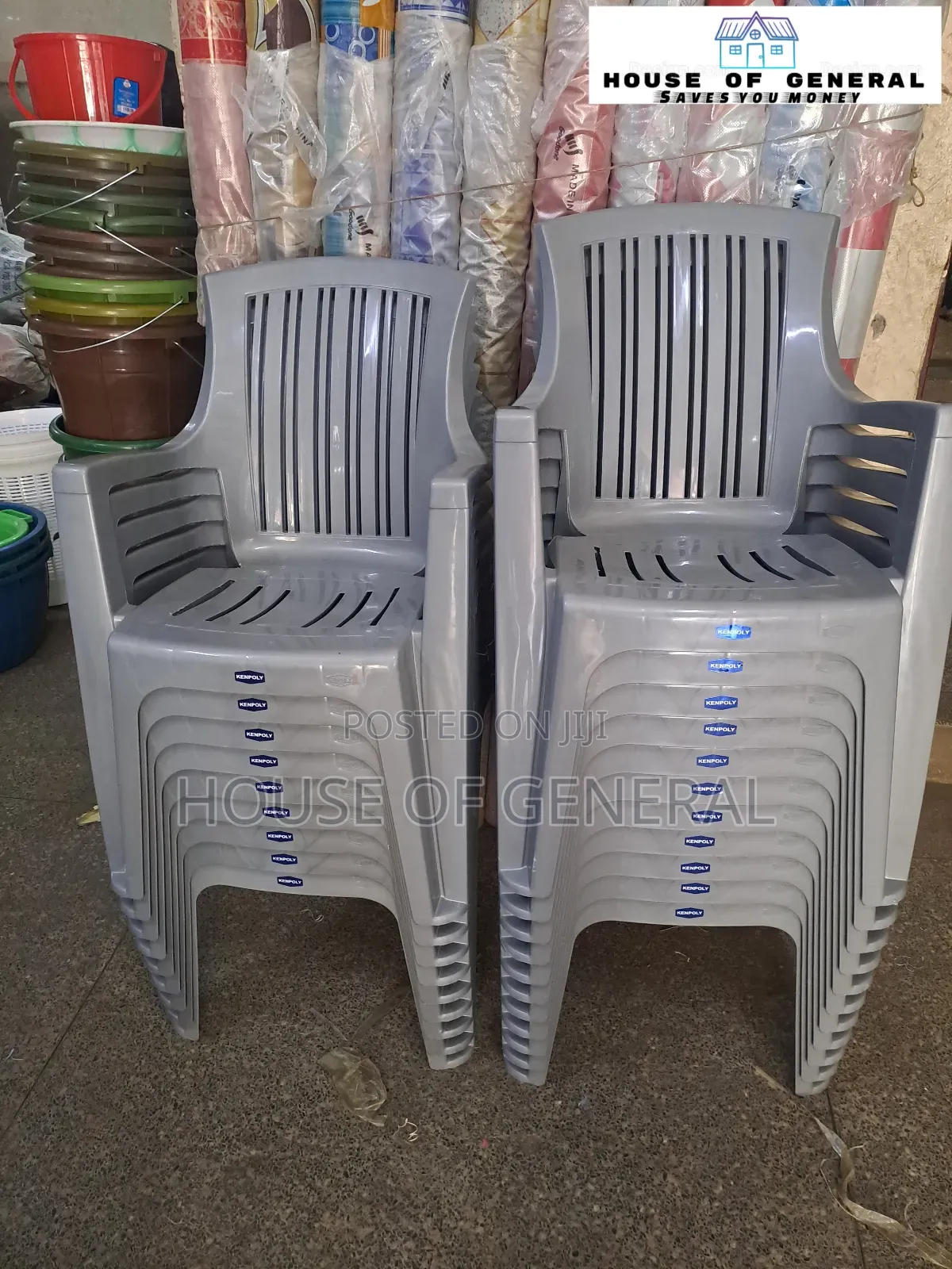 Plastic Chair Kenpoly Strong Plastic Chair Available Gray