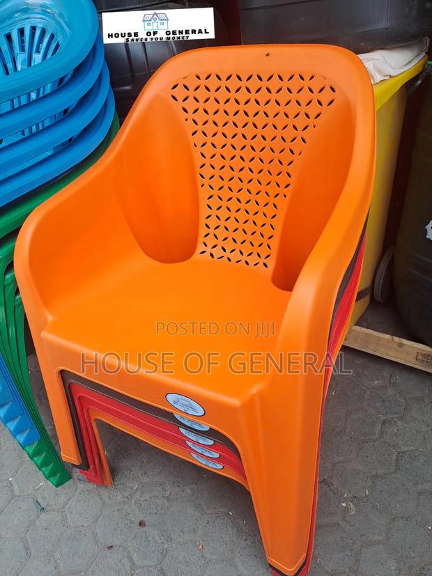 Orange Plastic Chair Strong and Comfortable Plastic Chair