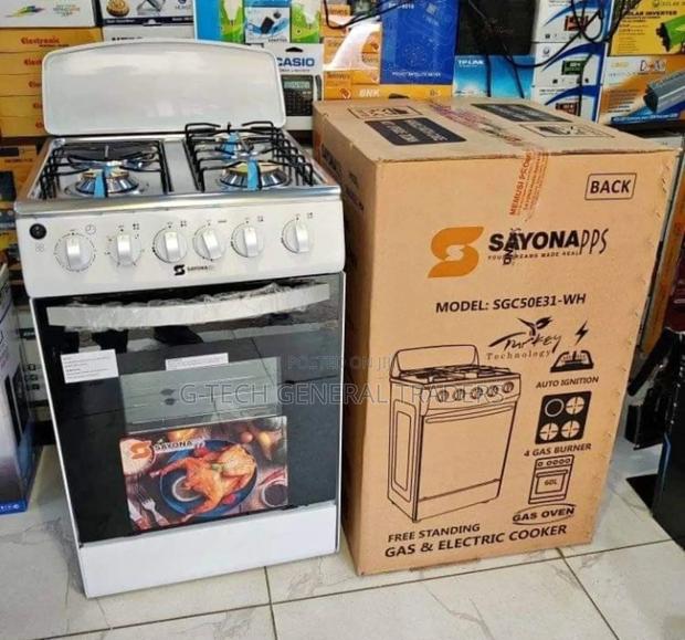 Sayona 3gas+1hot Plate 50*55 Gas Cooker With Gas Oven
