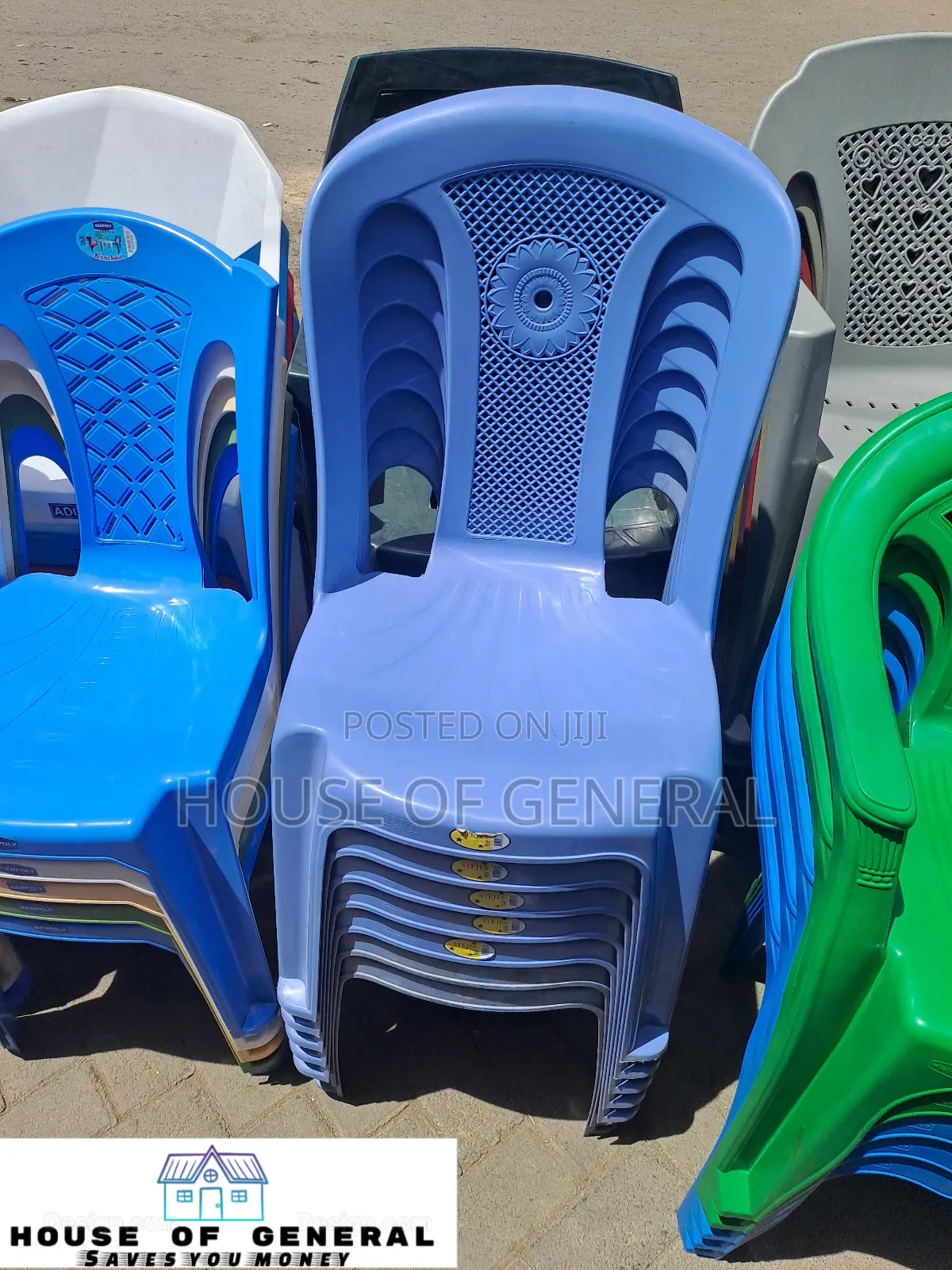 Blue Stajes Plastic Chair,Plastic Stajes