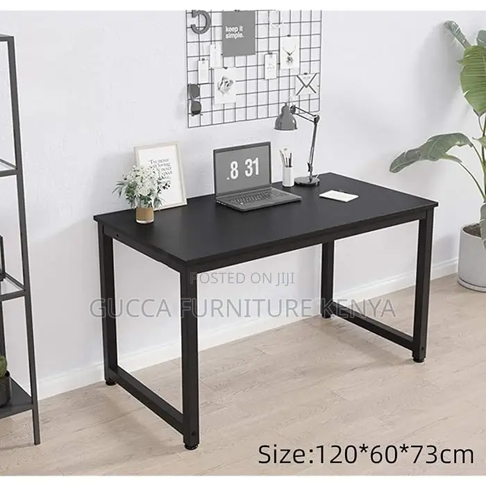 Sturdy Tables: Modern Black 120 Cm Computer Desk
