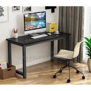 Sturdy Tables: Modern Black 120 Cm Computer Desk