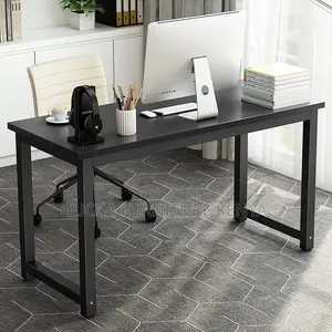 Sturdy Tables: Modern Black 120 Cm Computer Desk