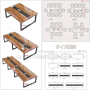 Conference Table: 2400mm Long Rectangular Boardroom Table