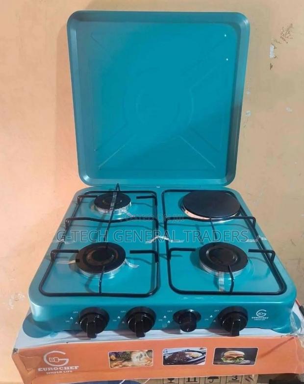 Eurochef 3gas+1hot Plate 50*55 Auto Ignition Gas Stove