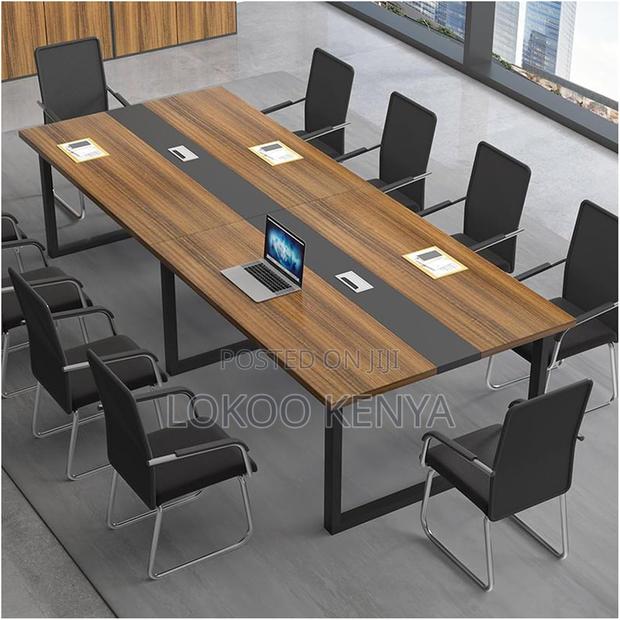 Boardroom Table:2400mm Modern Rectangular Boardroom Table - thumbnail 4