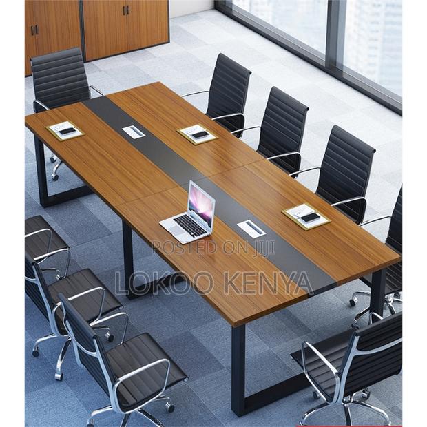 Boardroom Table:2400mm Modern Rectangular Boardroom Table - thumbnail 3
