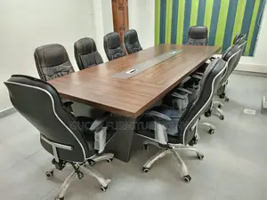 Boardroom Table: 3-Meters Mahogany Modern Conference Table