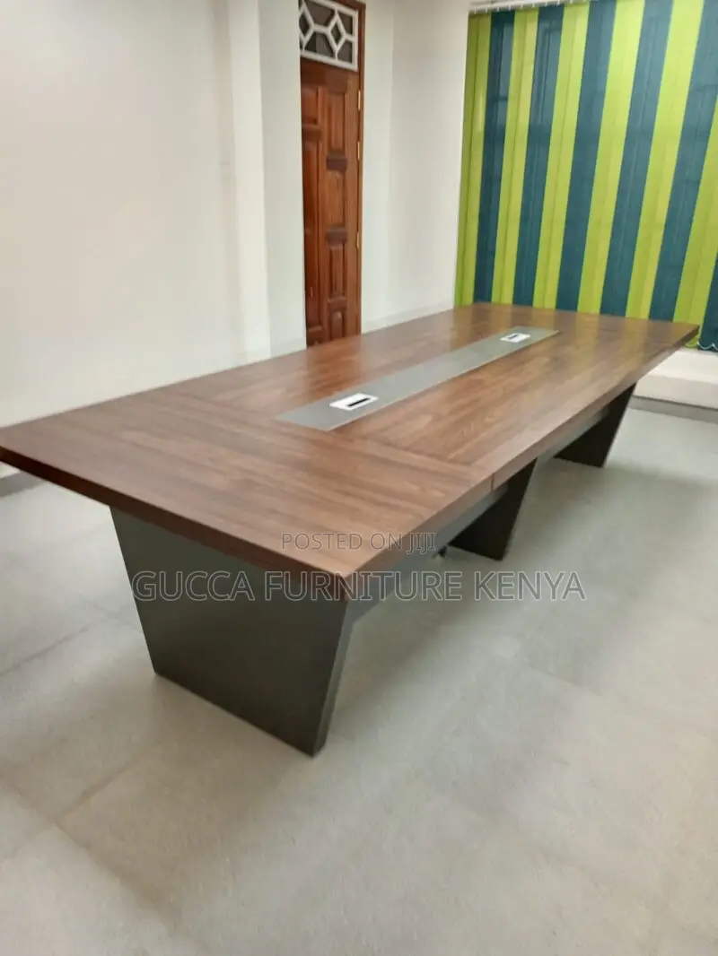 Boardroom Table: 3-Meters Mahogany Modern Conference Table