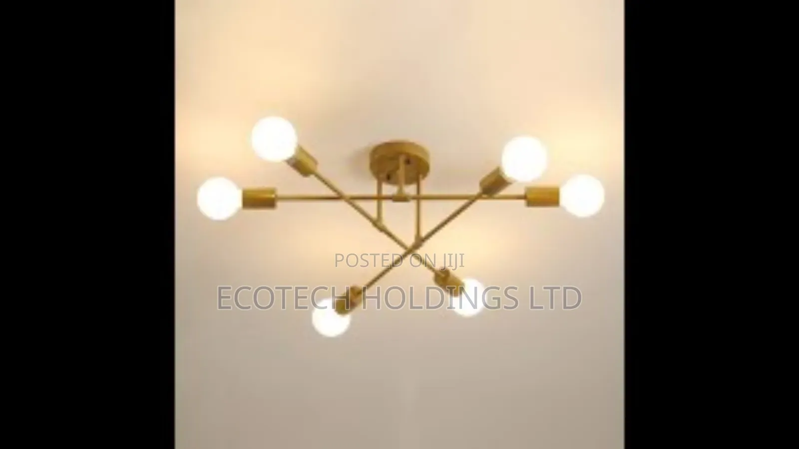 Modern Gold Sputnik Chandelier Lights Gv6