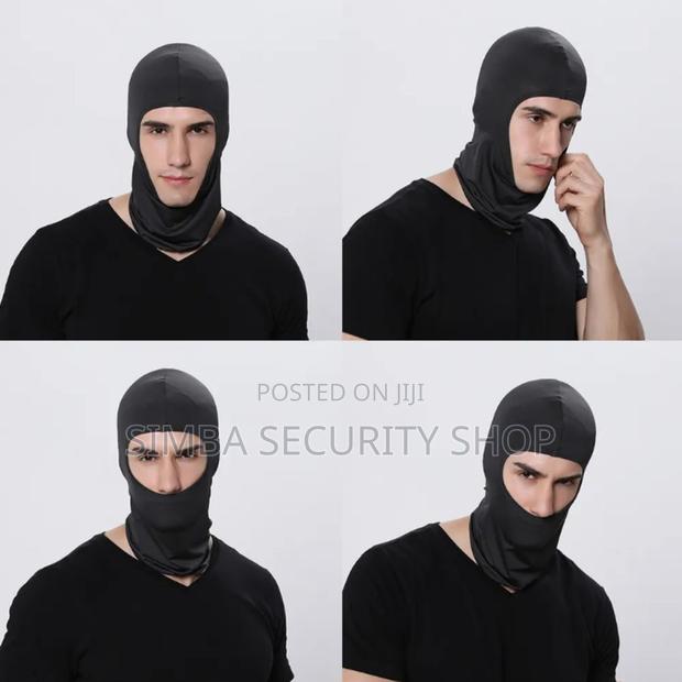 Black Balaclava Ski Mask Full Face Cover Monkey Cap Ninja - thumbnail 4