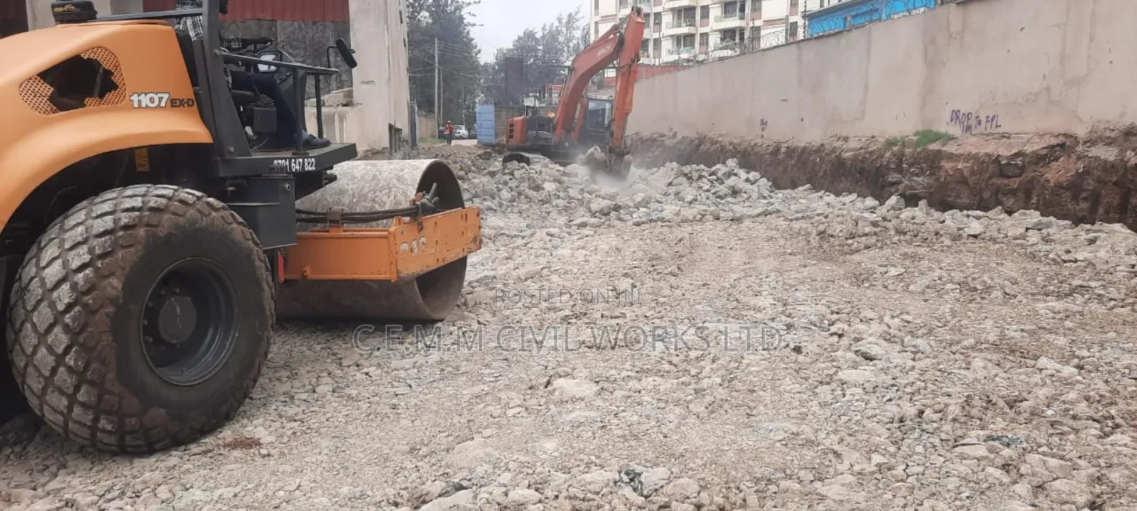 Single Drum Roller/Compactor For Hire