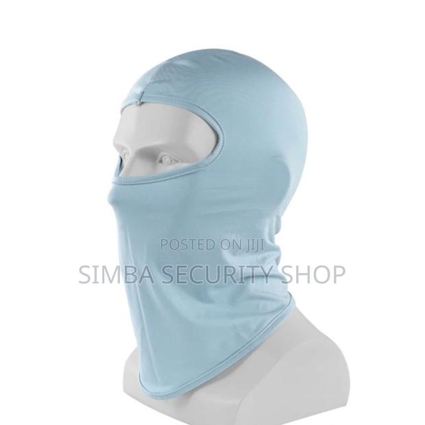 Light Blue Pale Balaclava Ski Mask Full Face Cover Hat Silk - thumbnail 2