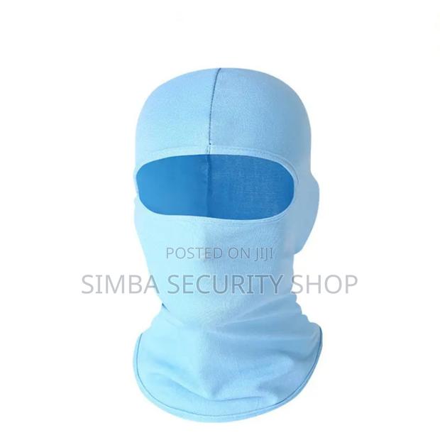 Light Blue Pale Balaclava Ski Mask Full Face Cover Hat Silk - thumbnail 3