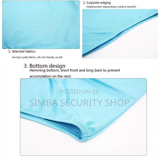 Light Blue Pale Balaclava Ski Mask Full Face Cover Hat Silk - thumbnail 4
