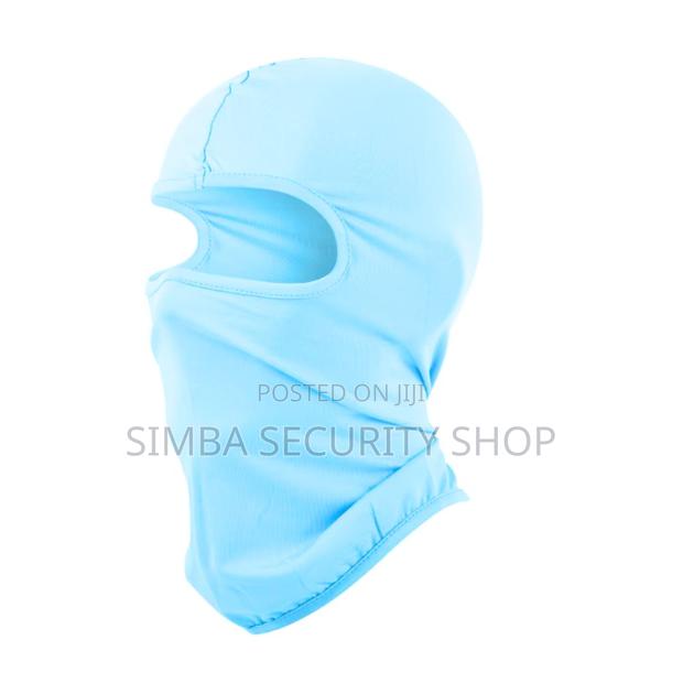 Light Blue Pale Balaclava Ski Mask Full Face Cover Hat Silk - thumbnail 5