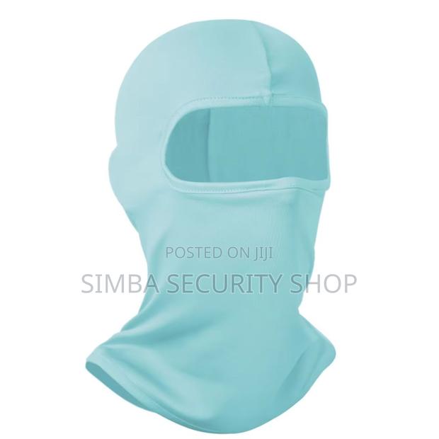 Light Blue Pale Balaclava Ski Mask Full Face Cover Hat Silk - thumbnail 6