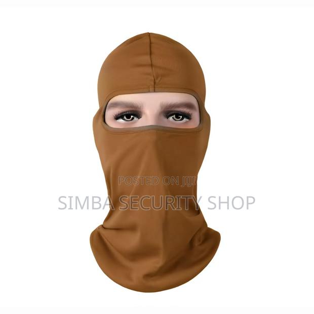 Brown Balaclava Full Cover Face Mask Light Monkey Cap Hat - main view