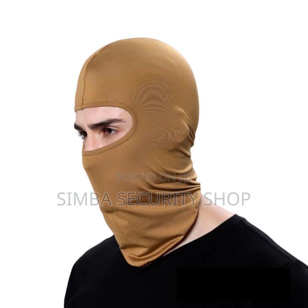 Brown Balaclava Full Cover Face Mask Light Monkey Cap Hat - thumbnail 4