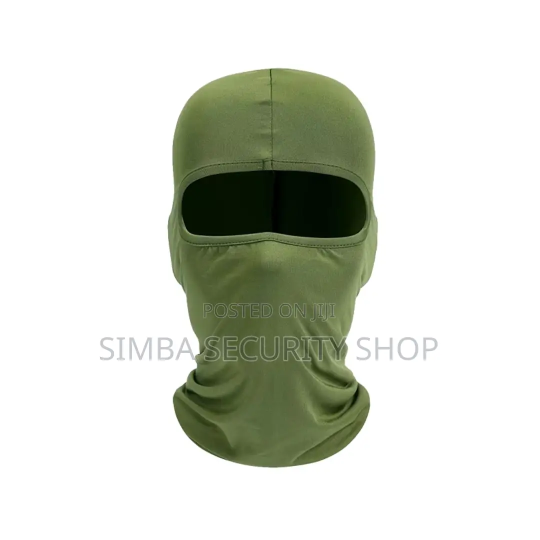 Green Face Mask Polyester Spandex Light Balaclava Ski Full