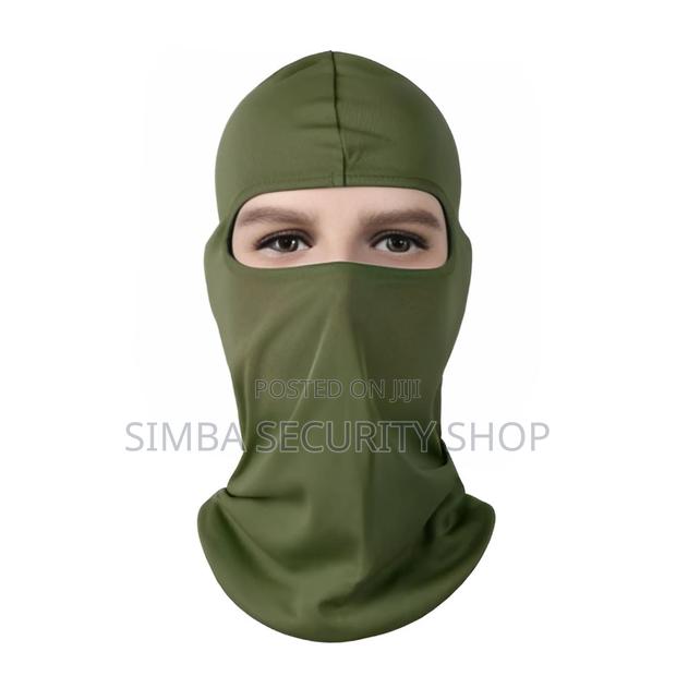 Green Face Mask Polyester Spandex Light Balaclava Ski Full - thumbnail 2