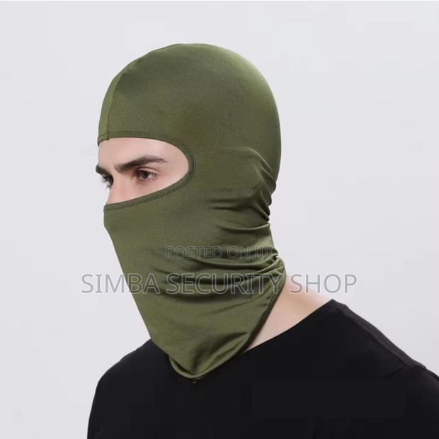 Green Face Mask Polyester Spandex Light Balaclava Ski Full - thumbnail 3