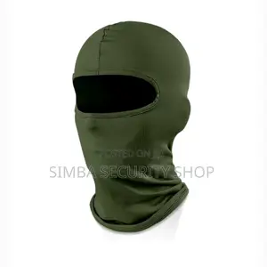 Green Face Mask Polyester Spandex Light Balaclava Ski Full