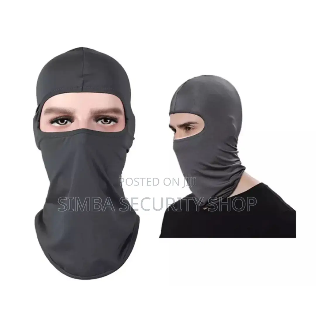 Dark Grey Light Balaclava Full Face Cover Mask Helmet Gray