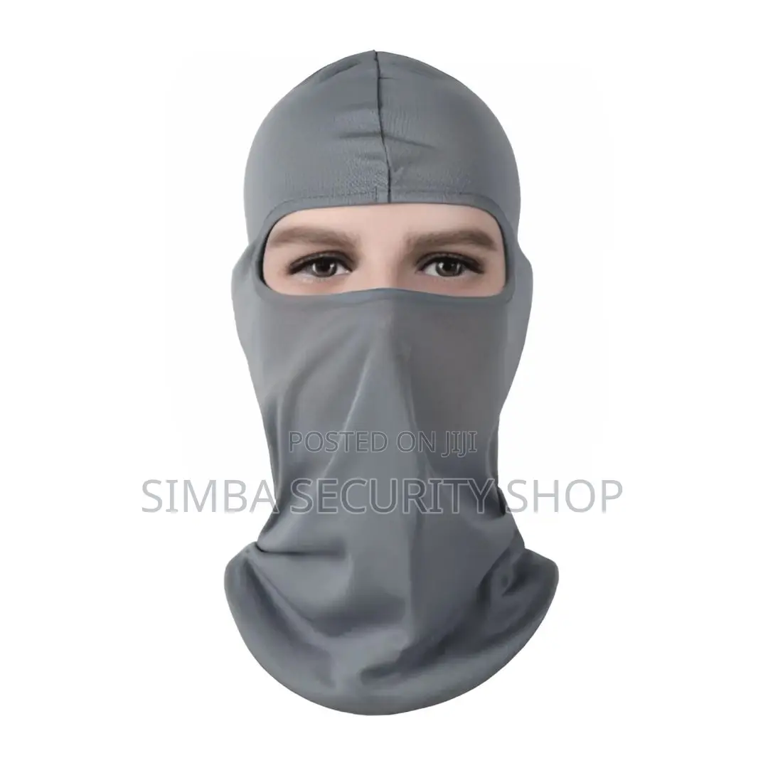 Dark Grey Light Balaclava Full Face Cover Mask Helmet Gray