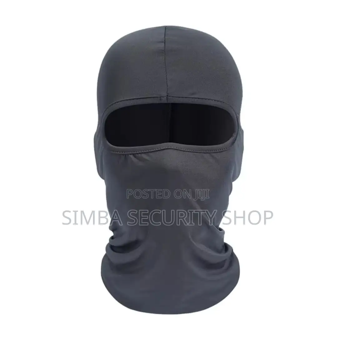 Dark Grey Light Balaclava Full Face Cover Mask Helmet Gray