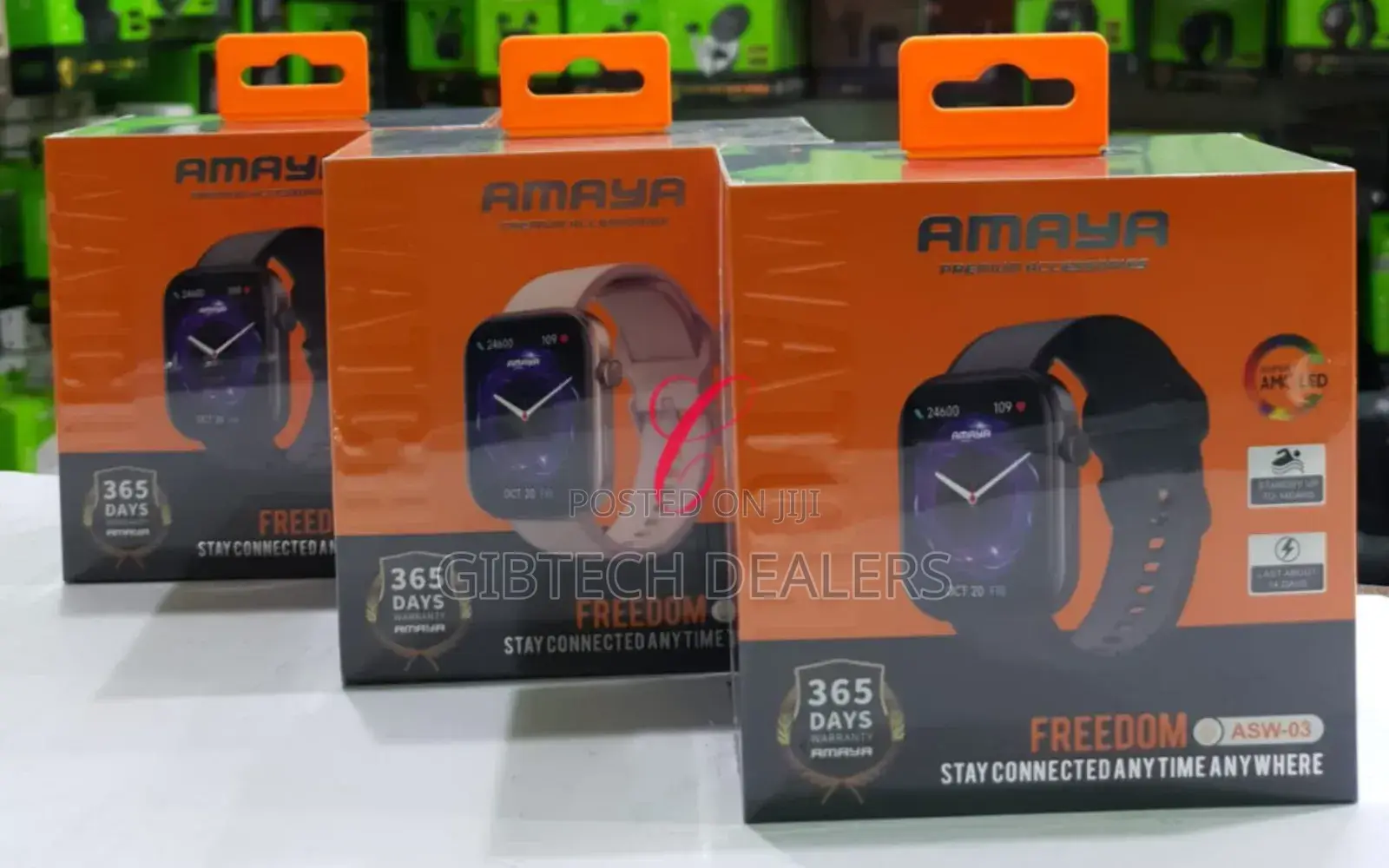 Amaya ASW-03 Freedom Super AMOLED 3 Smart Watch With 512MB