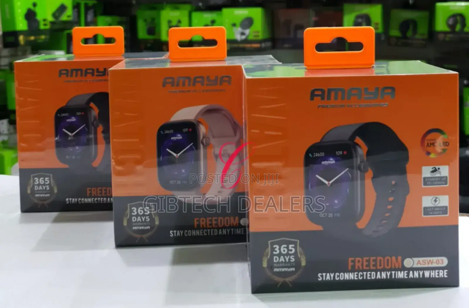 Amaya ASW-03 Freedom Super AMOLED 3 Smart Watch With 512MB